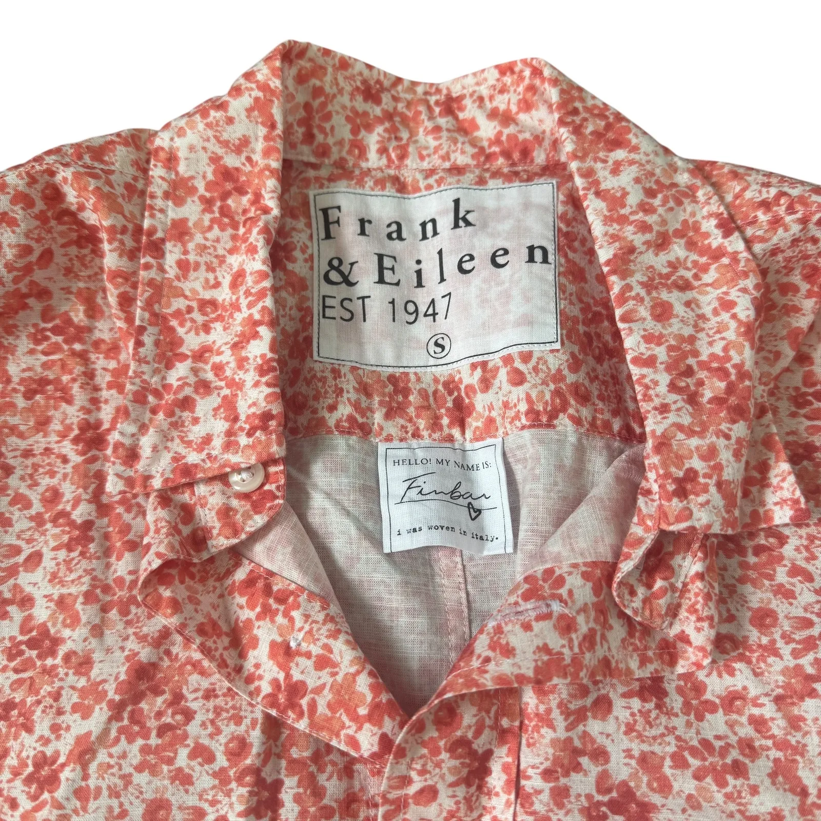 Frank & Eileen Finbar Linen Shirt Floral - Image 5