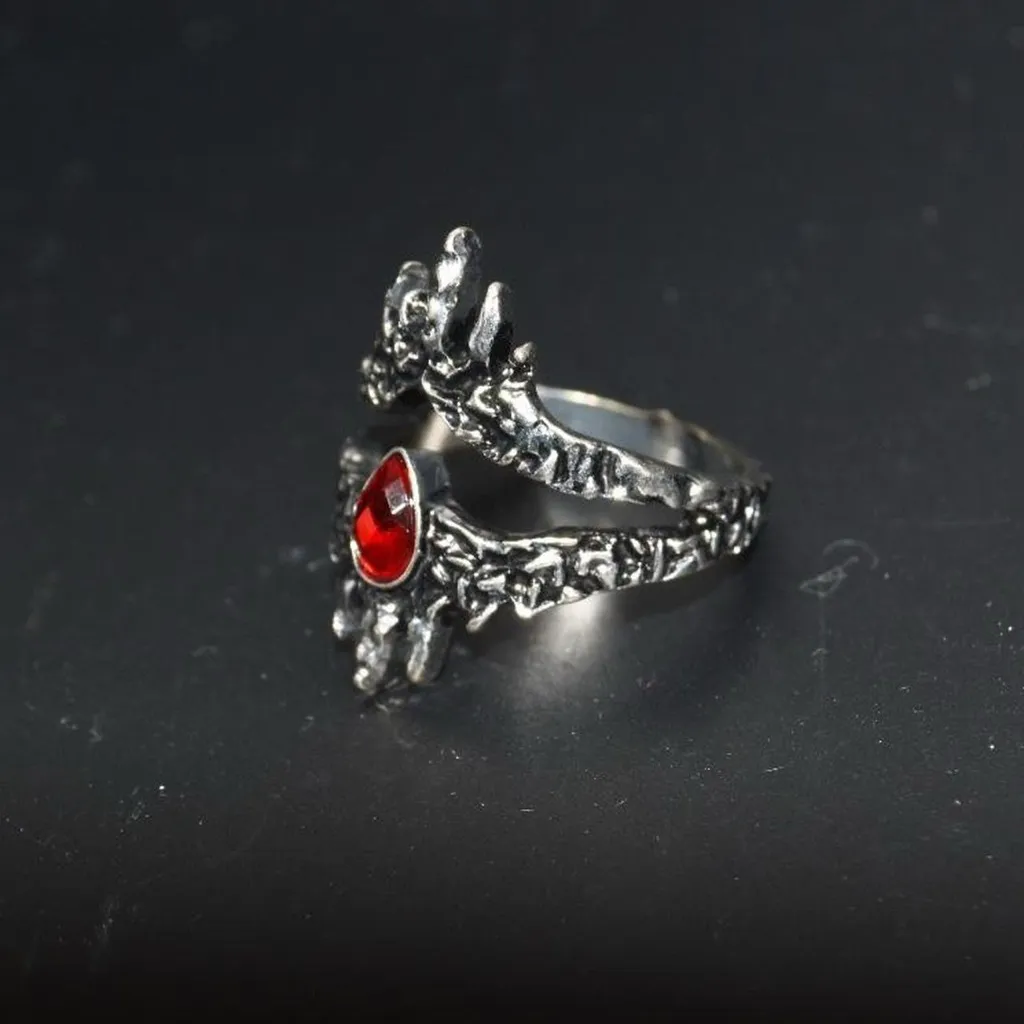 Medieval Ring with Stalagmites Silver - Image 3