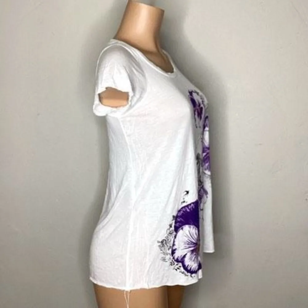 New. Lauren Moshi flower and harp T-shirt. Small. Retails $129 - Image 3