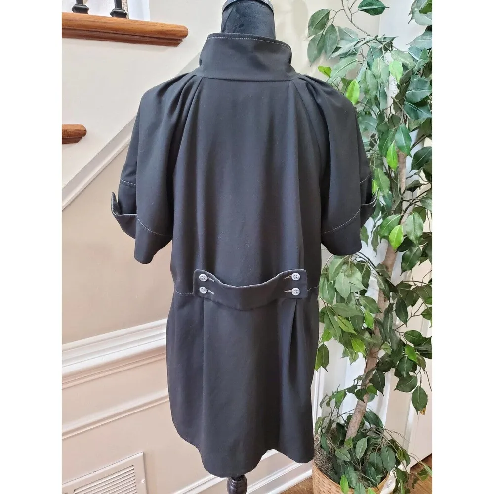 Karen Kane Women's Black Polyester Single Breasted Half Sleeve Jacket Size L - Image 3