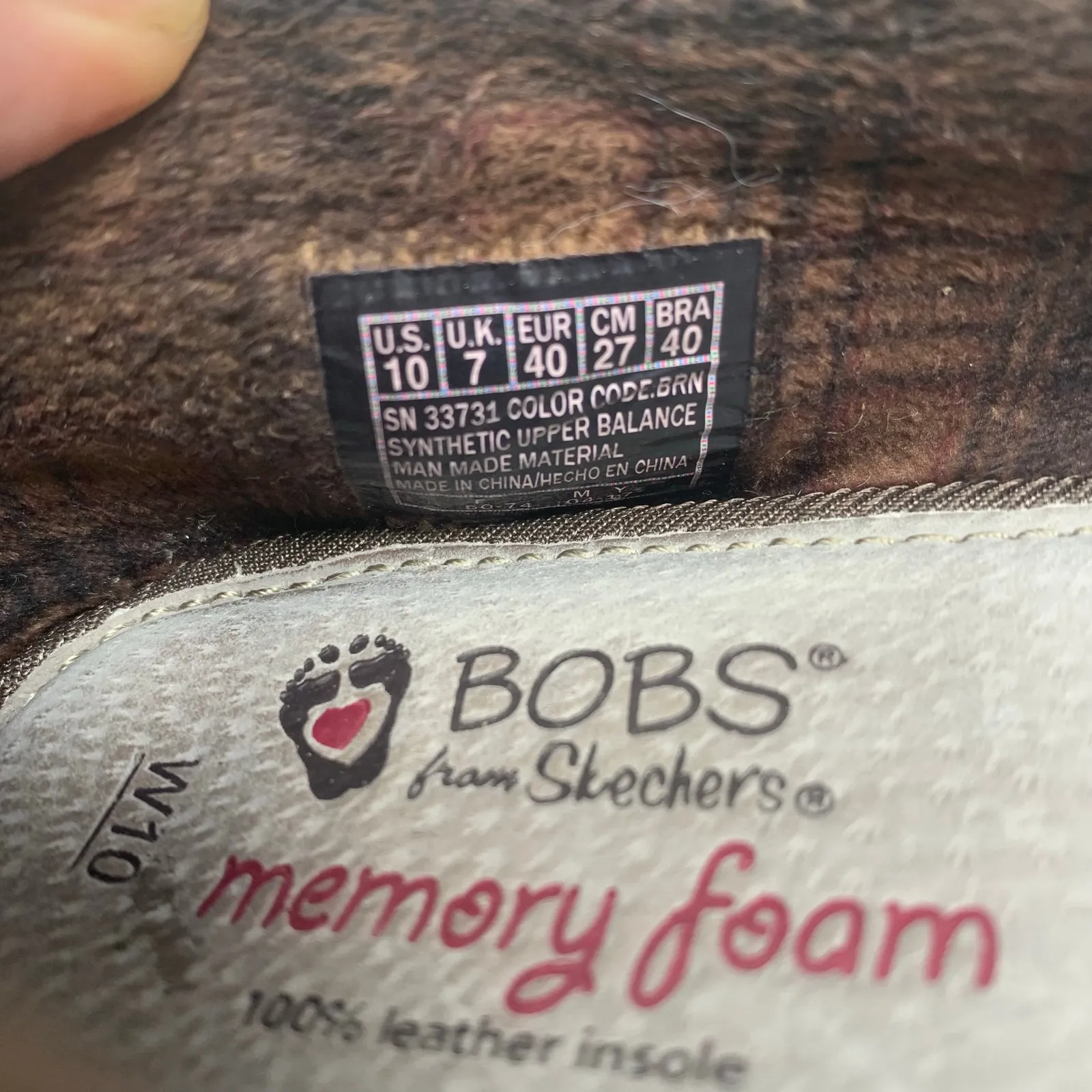 Bobs by Skechers Chill Luxe Brown Suede Look Flats Loafers Comfort Shoes Size 10 - Image 7