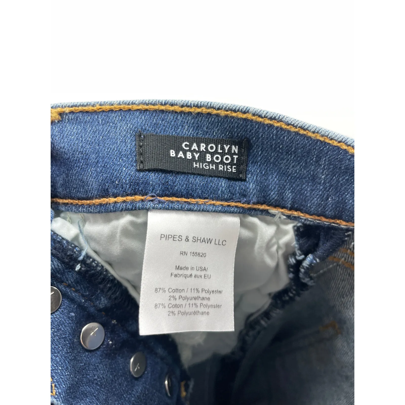 Veronica Beard Jeans Womens 24 Carolyn Tuxedo Stripe Baby Boot Blue NWT - Image 11