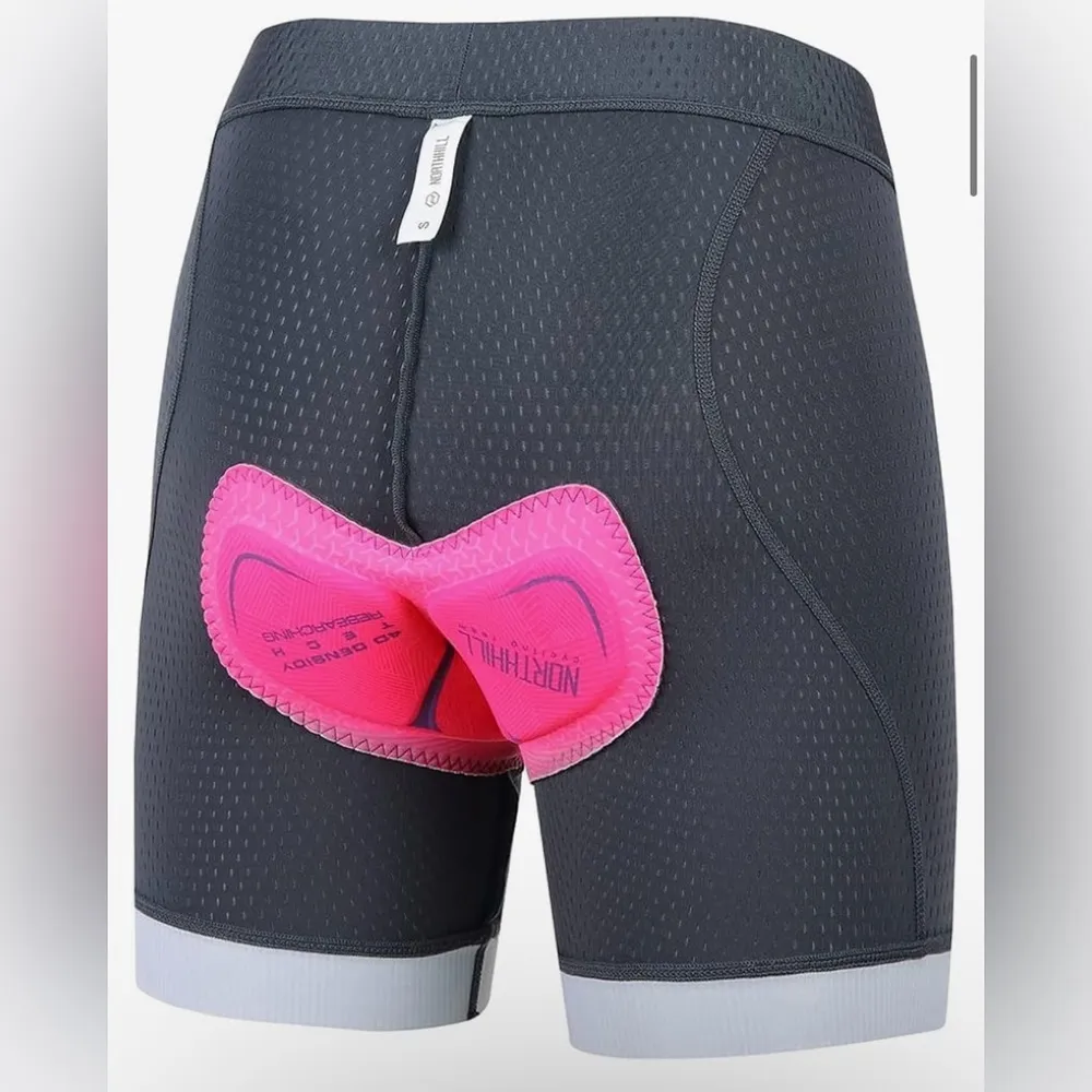 NORTHHILL Women's 5" Cycling Underwear Padded Bike Shorts Black size Small - Image 2