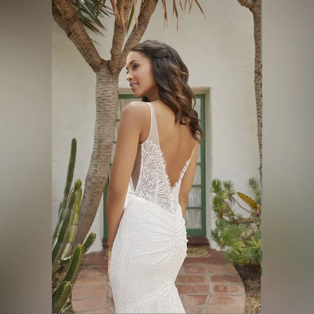 Casablanca Wedding Dress River White Size 12 - Image 2