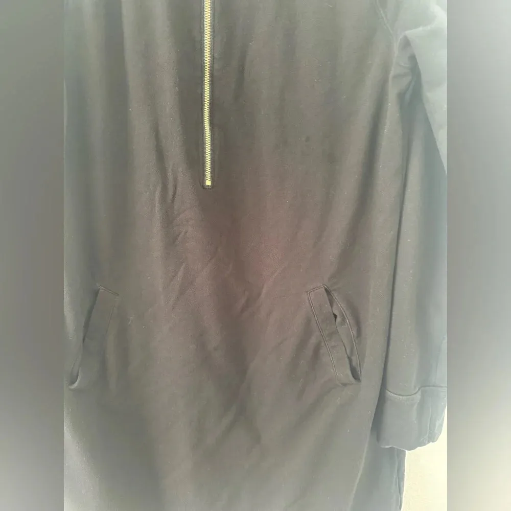 Lilly Pulitzer Skipper Popover Dress Lace Long Sleeves Onyx Size Medium Half Zip - Image 6