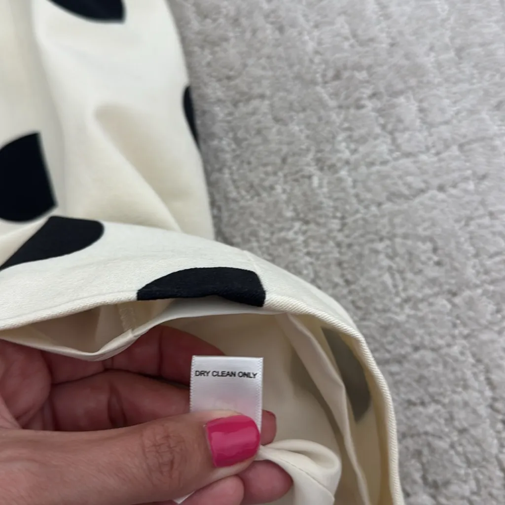 NEW NWT Banana Republic Polka dot Sheath Dress black white cream - Image 10