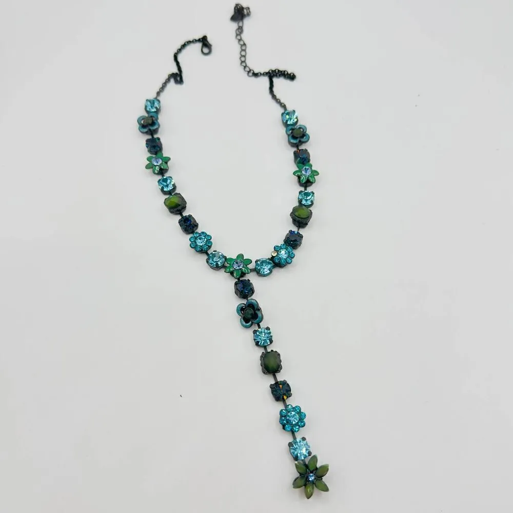 Vintage 1990'Small VCLM Flower Rhinestone Crystal Y - Image 2