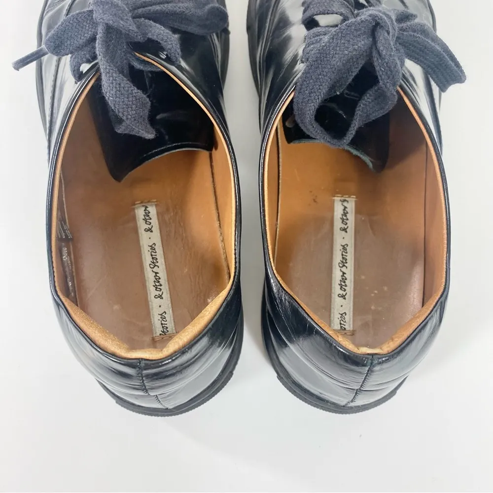 &Other stories Black patent leather sneakers - Image 7