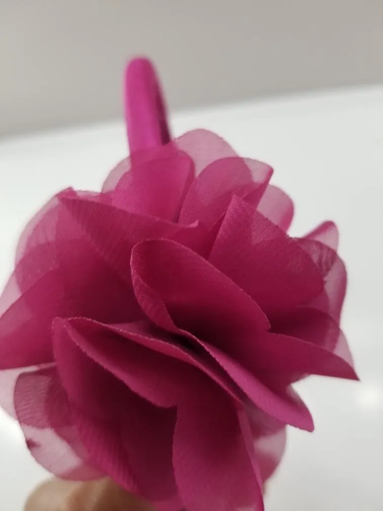 Pink Purple Flower Headband - Image 2