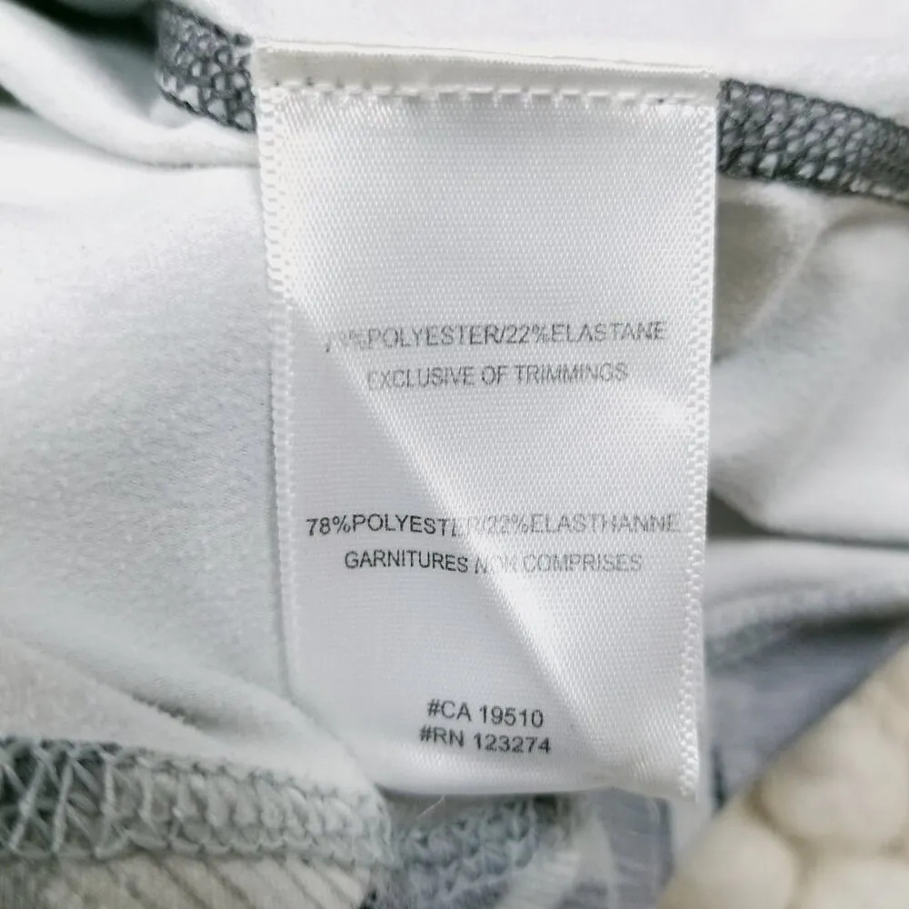 Lole Gray Print Quarter Zip Long Sleeve Shirt Sz Extra Small - Image 8