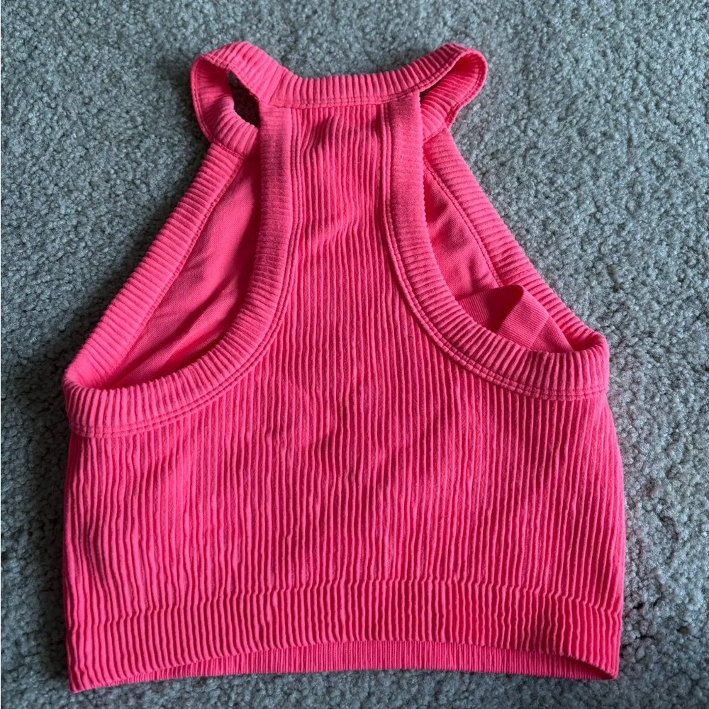 Aerie Women's workout active wear athletic Ribbed Racerback Tank Top size small - Image 6