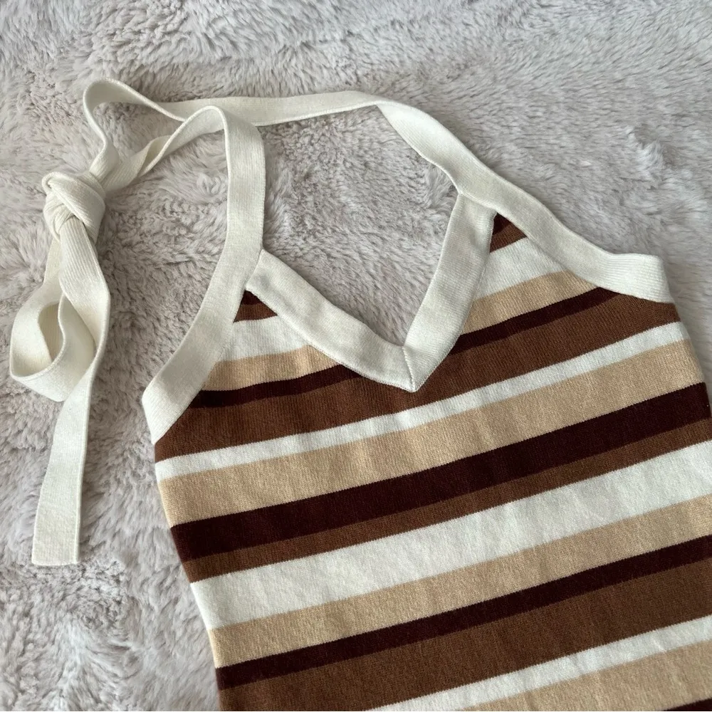 Princess Polly Ciro Mini Dress Brown - Image 3