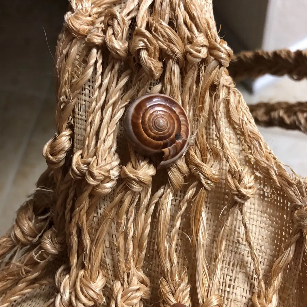 SHELL Straw Purse BAG - Image 5