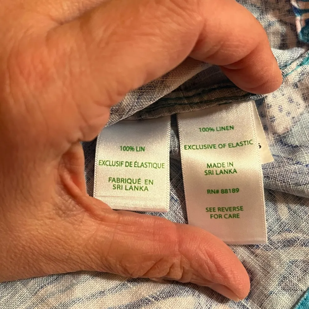 Marleigh Linen Blouse in Amalfi Blue Sound the Sirens - Image 6