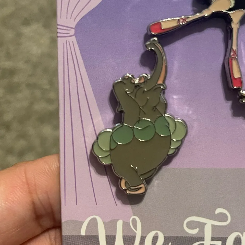 NWT Disney Fantasia Dance of the Hours Hyacinth Hippo Madame Upanova Pin Set w/3 - Image 3