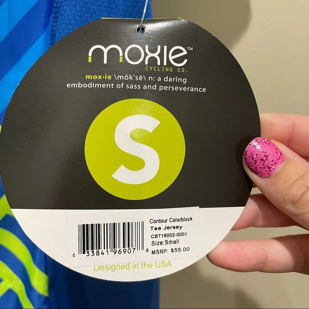 Moxie contour color block tee jersey size small - Image 4