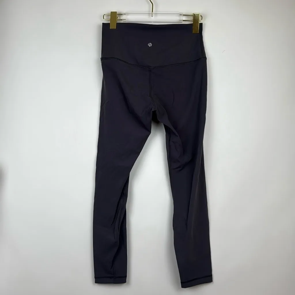 HeyNuts Essential 7/8 Leggings High Waisted Compression Athletic Yoga 25" Gray M Size M - Image 6