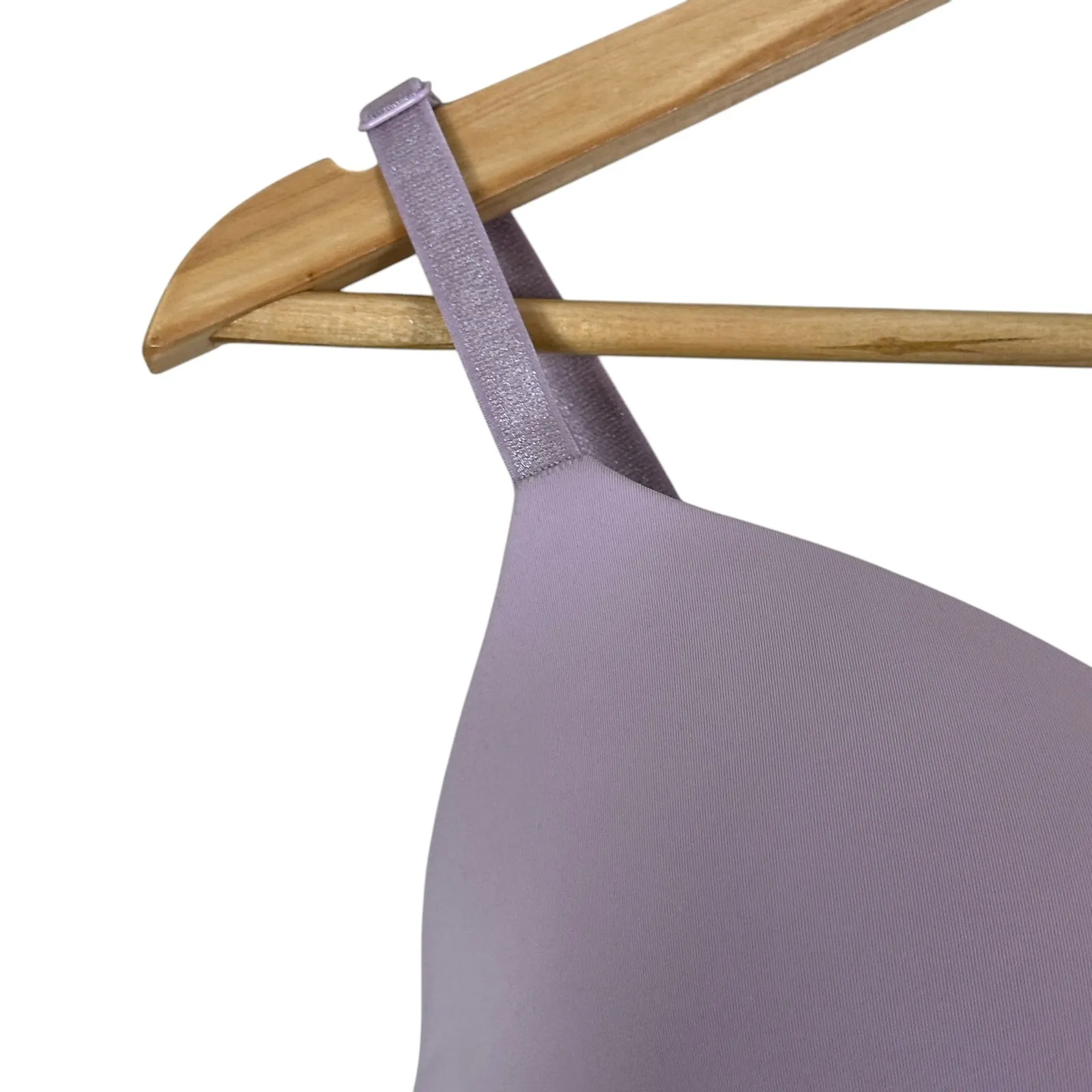 NWT Victoria's Secret Seamless Bra Womens 36D Lavender Purple Adjustable Sleek - Image 3