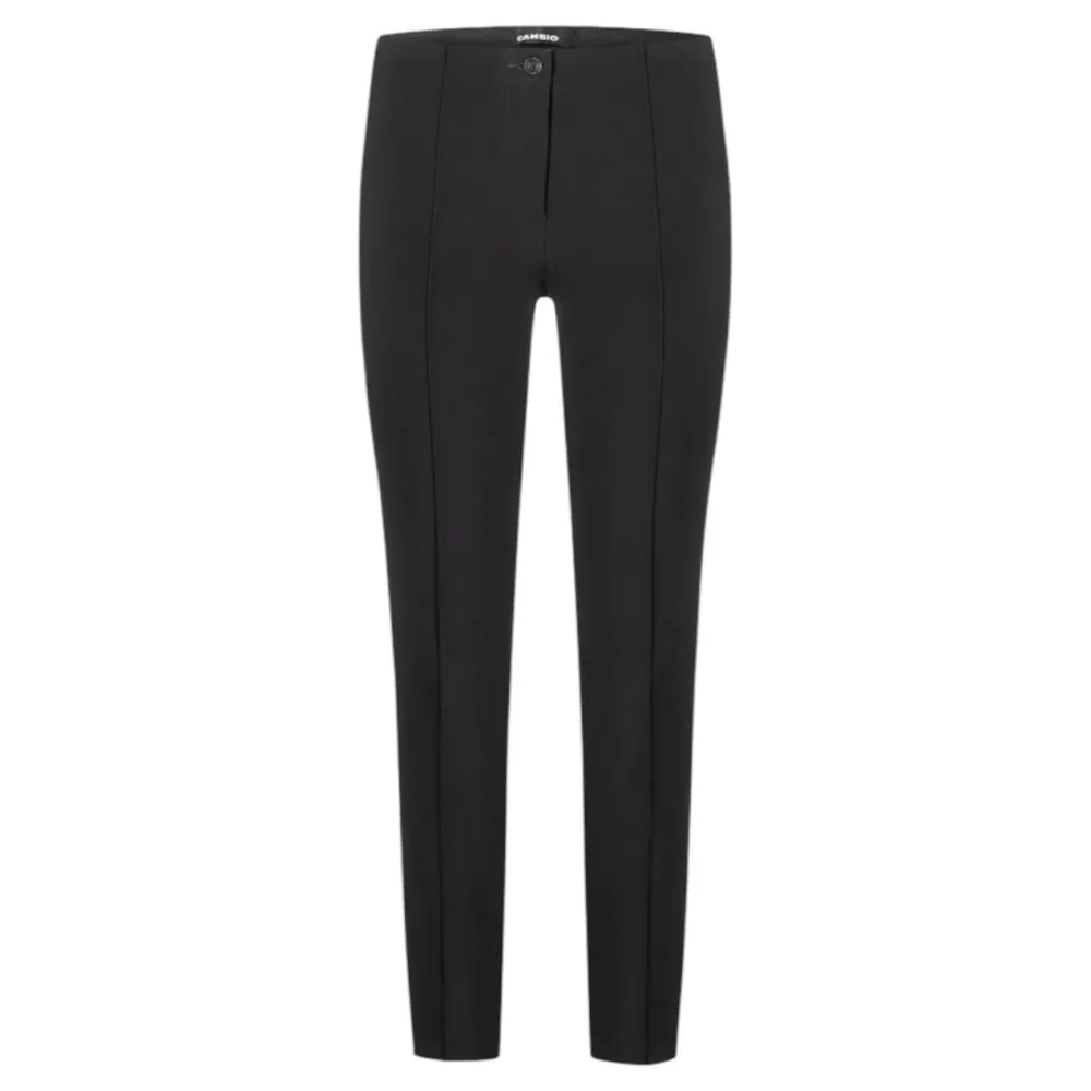 CAMBIO Women’s Size 2 Black Ros Techno Stretch Pin Tuck Seamed Trousers Pants - Image 4