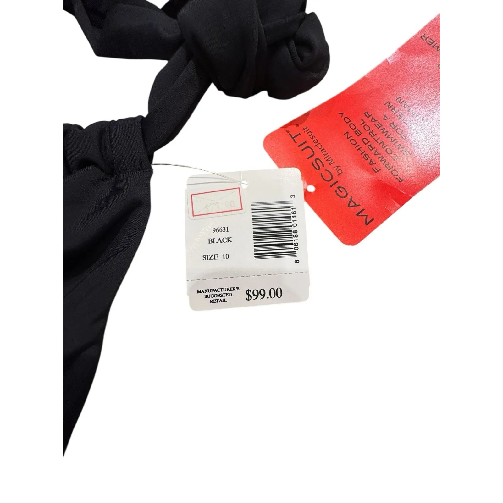 Magicsuit Nicole Beach Vacation Swim Tankini Swim Top Halter Size 10 NWT 96631 Black - Image 7