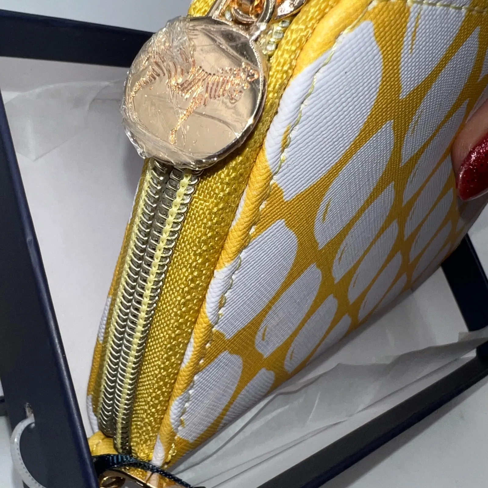 Dabney Lee Lemon Print Wristlet Wallet & Card Case Set - New - Image 5