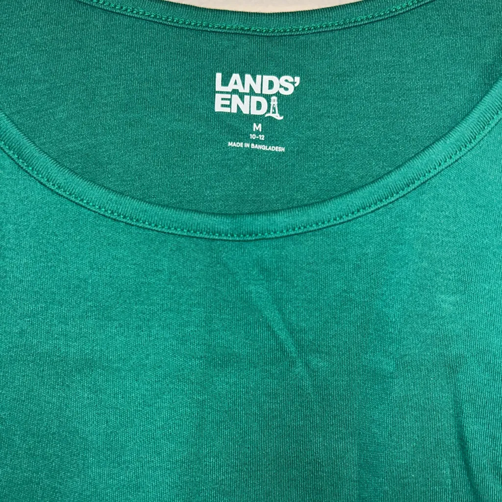 Lands' End Green Sleeveless Tank Top - Image 3