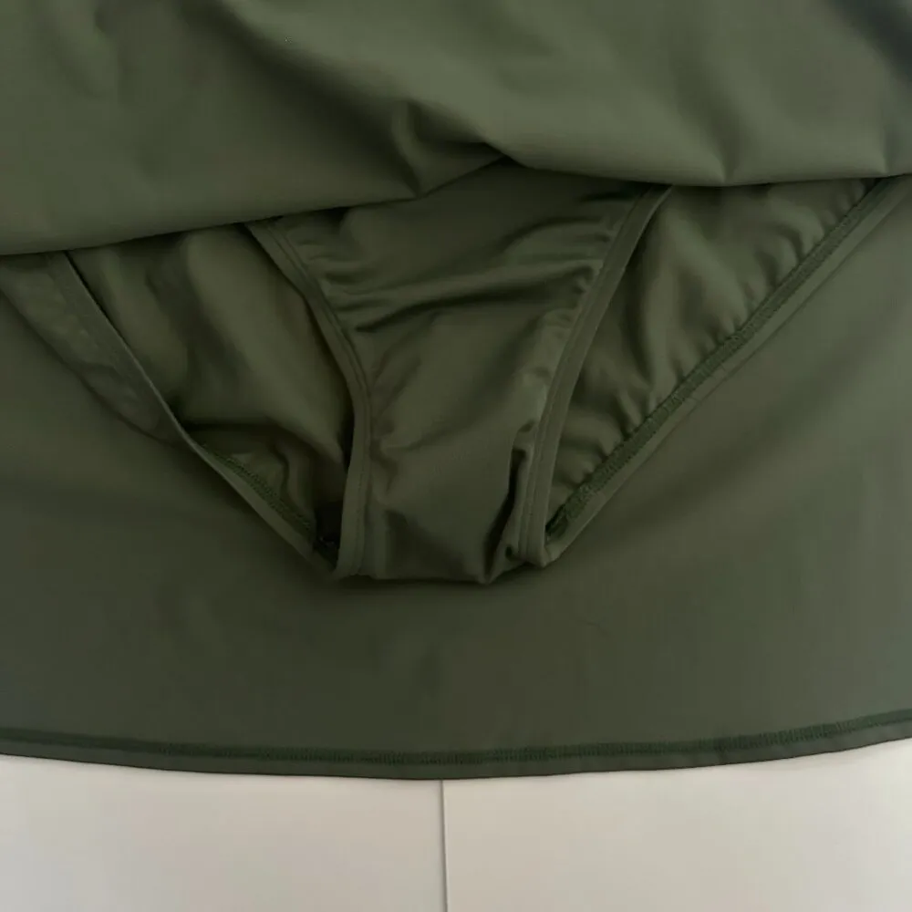 NWOT Swimsuits For All Chlorine Resistant Swim Skirt in Olive Green - Image 4