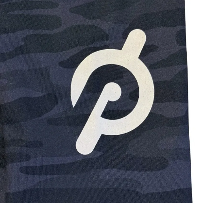 Peloton DYI S Navy Blue Camo Cropped 7/8 Tight Workout Gym Leggings Logo Bionic - Image 6