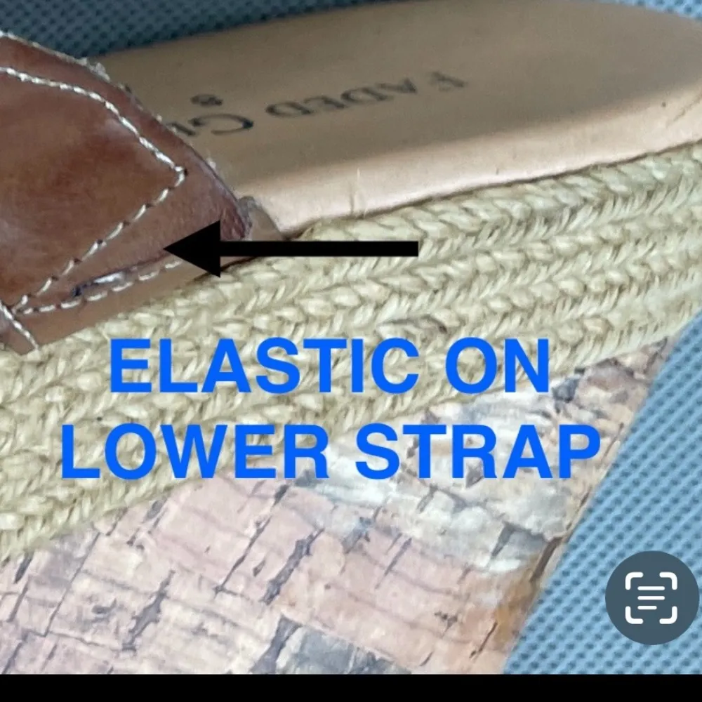 Women’s Faded Glory Brown And Tan OpenToe Wedge Heel Sandals With Cork Heel - Image 5