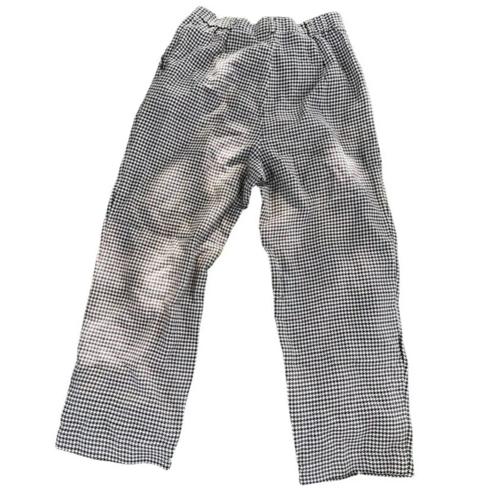 Vintage Orvis Houndstooth Wide Leg Trouser Pants Slacks 30” Waist - Image 3