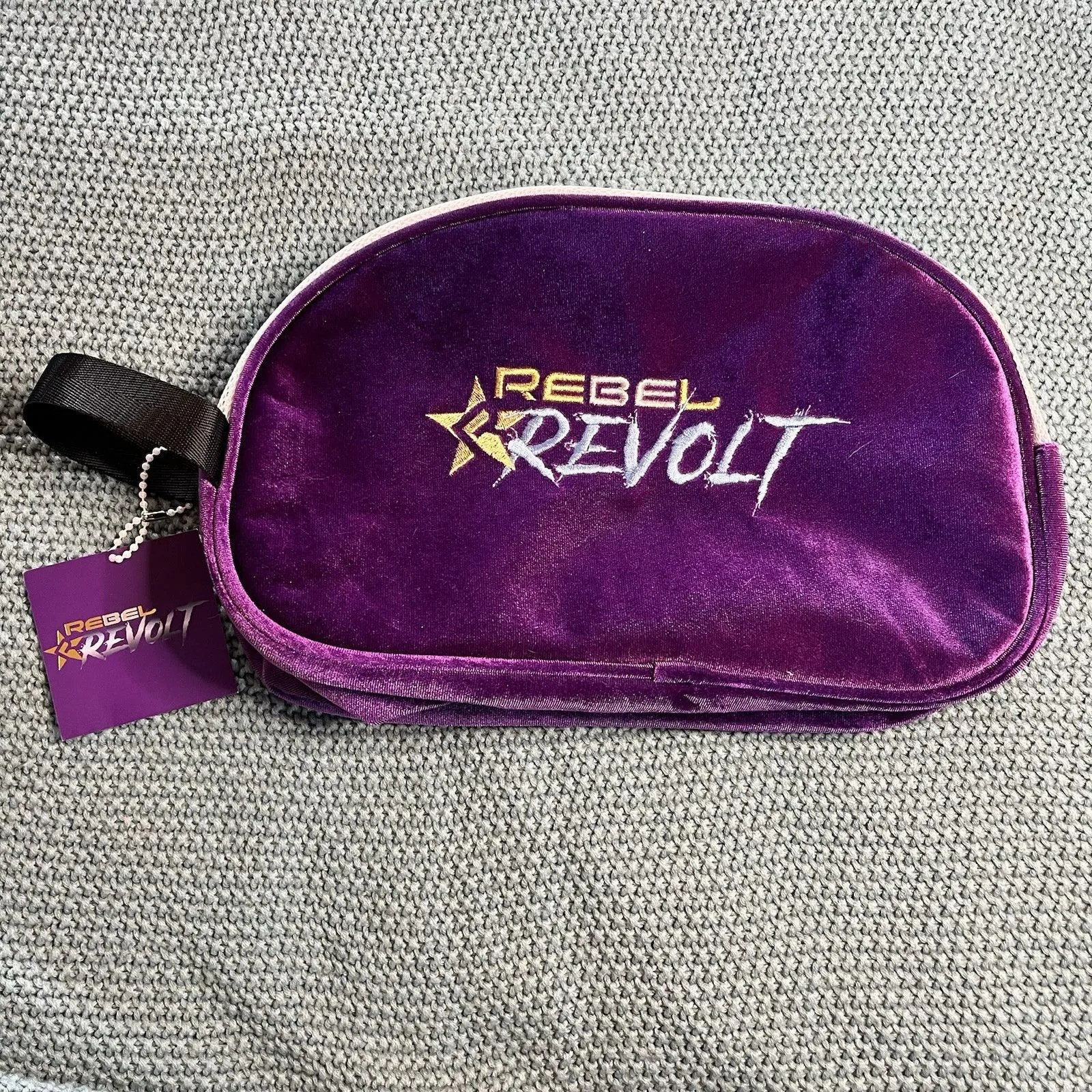Rebel Revolt Replacement Bags for Cheer Shoes Purple Velour NEW Two Sizes - Image 9