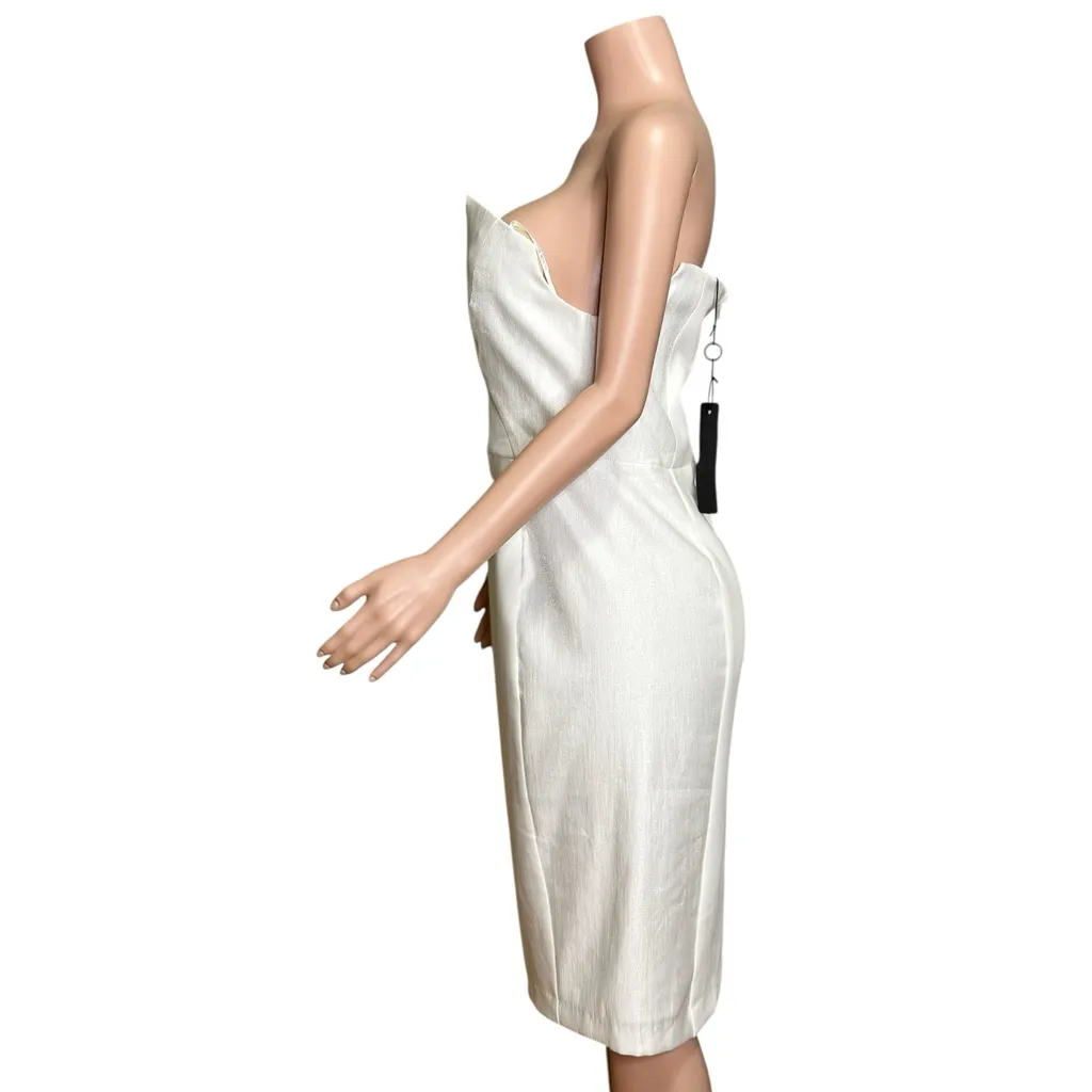 BLACK HALO Lena Sheath Dress, Crystal Porcelain, 12 (US) - Image 8