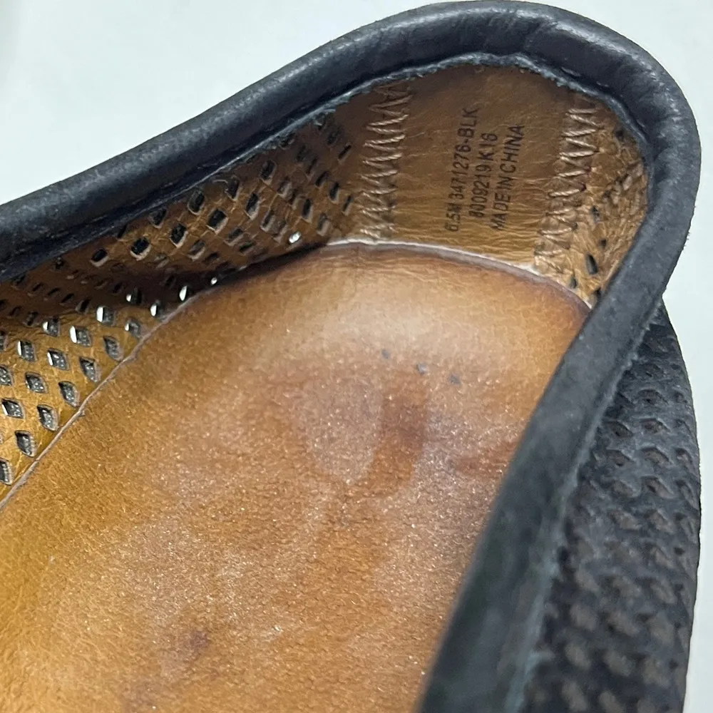 Frye Womens Camille Laser Cut Perforated Black Leather‎ Slip On Sz 6.5 - Image 3