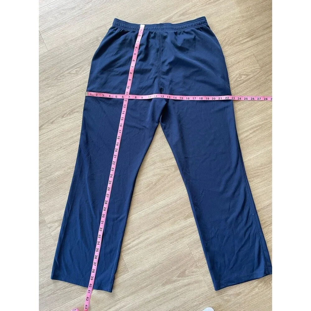 Alo Yoga Women’s High Waist Straight Leg Sweatpants Navy Size Medium CENTURIONS - Image 2