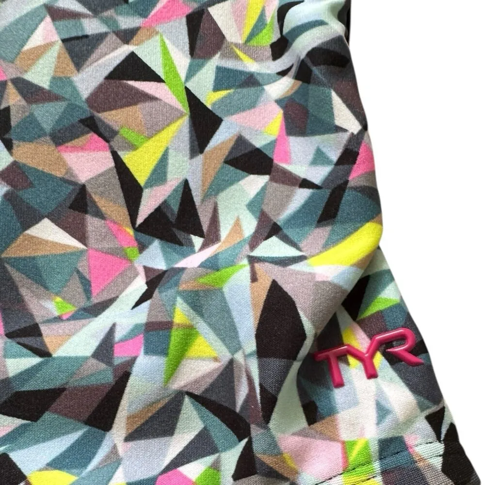 NWOT TYR Durafast Women’s Prismbreak Cutout Fit One Piece Swimsuit Size Large Blue - Image 7