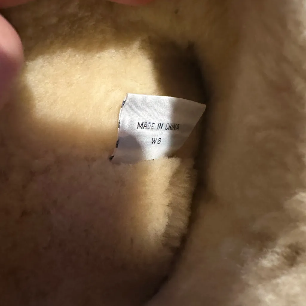 Warm Brown Women's Winter Boots Tan Size 8 - Image 4