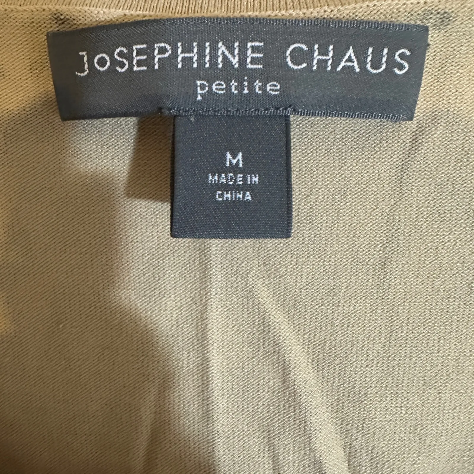 Josephine Chaus Petite Leopard Print Sleeveless Scoop Neck Top Silk Blend M - Image 8