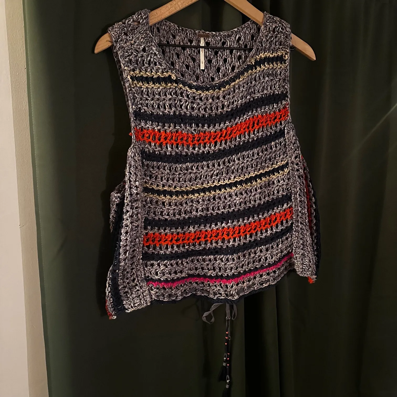 Free People Step Outside Crochet Sweater Top - Image 4