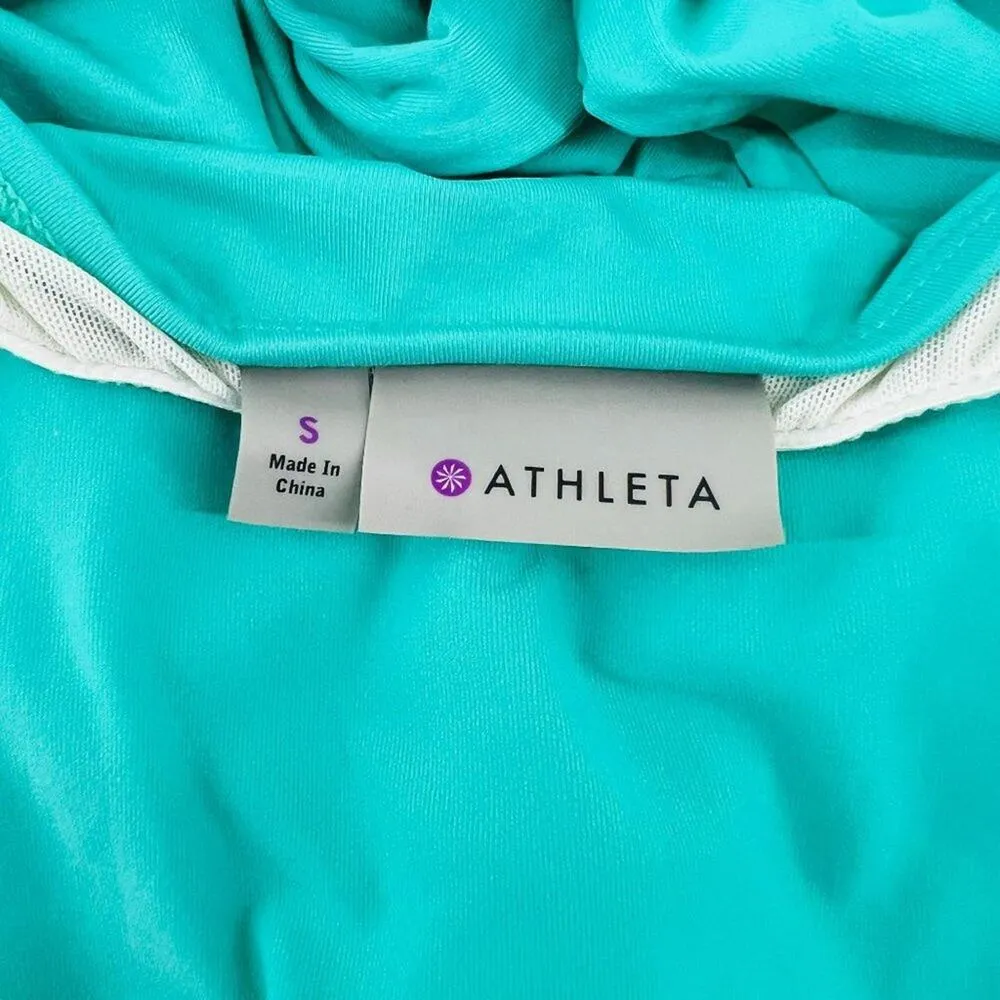 Athleta KiKi Swim Dress Catalina Green Womens Small - Image 5