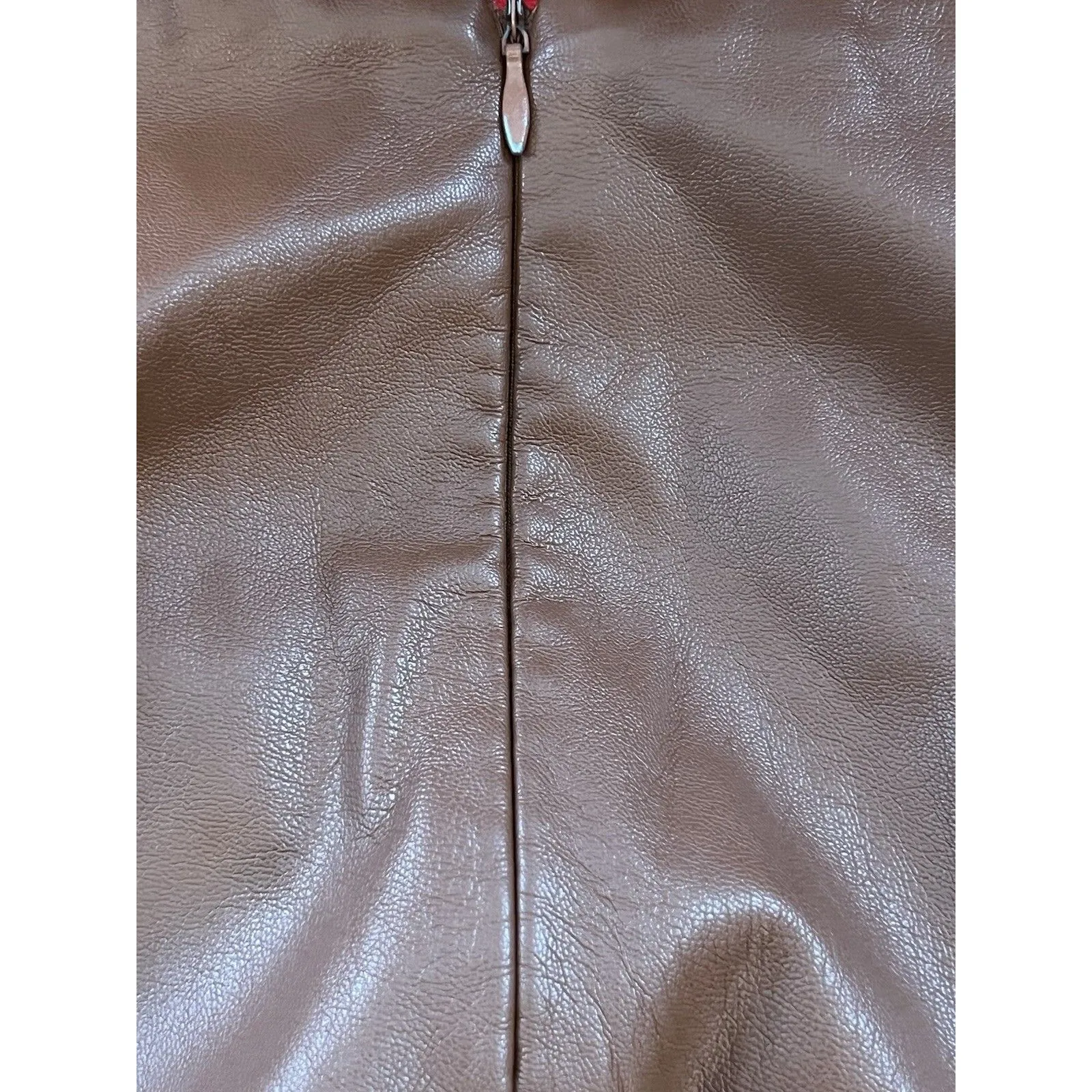 Jason Wu Ruched Side Faux Leather Skirt Size 2 - Image 9