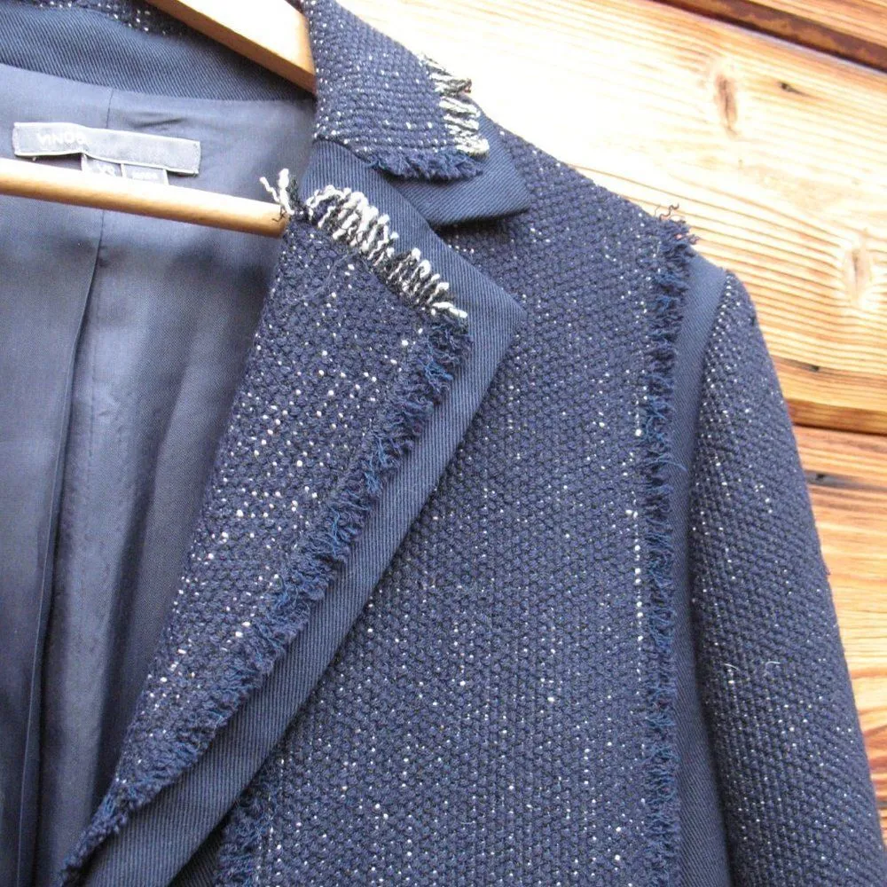 NWOT Vince Blue Tweed Jacket - Image 5