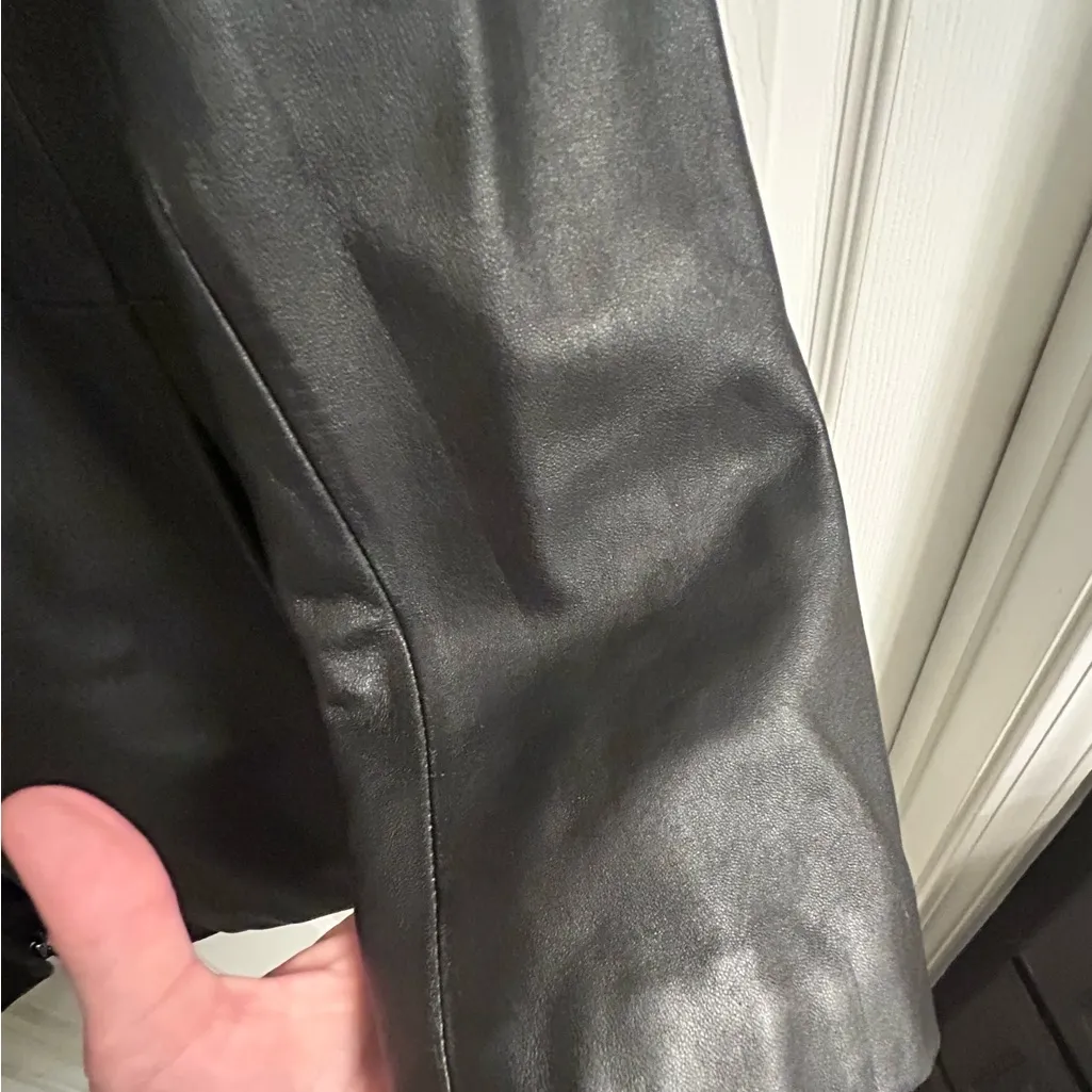 Anne Klein Black Leather Jacket for Women - Image 8