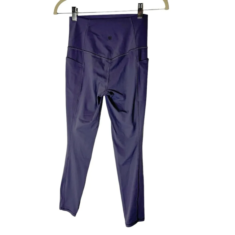 Athleta Salutation Stash 7/8 Tight Legging Purple Grey XS - Image 5