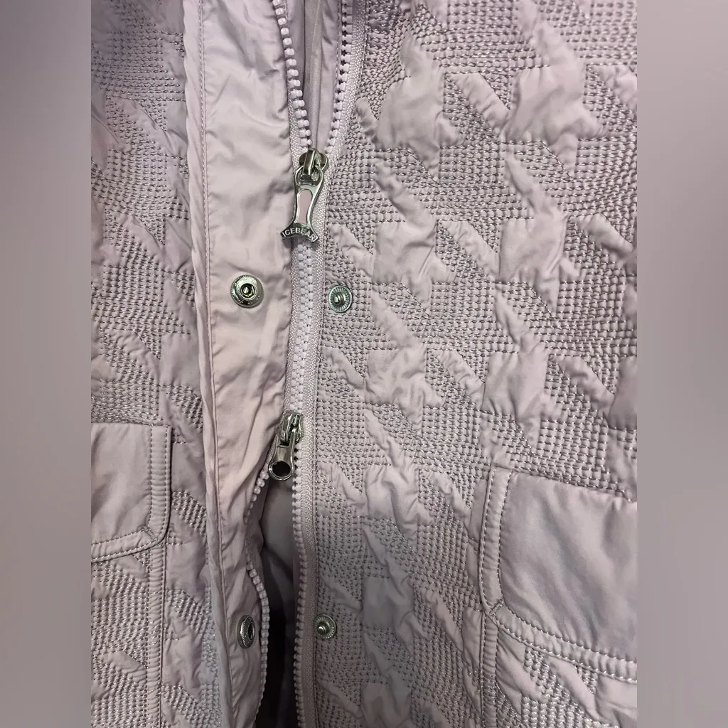 Lavender Quilted Puffer Jacket Purple Size M - Image 4