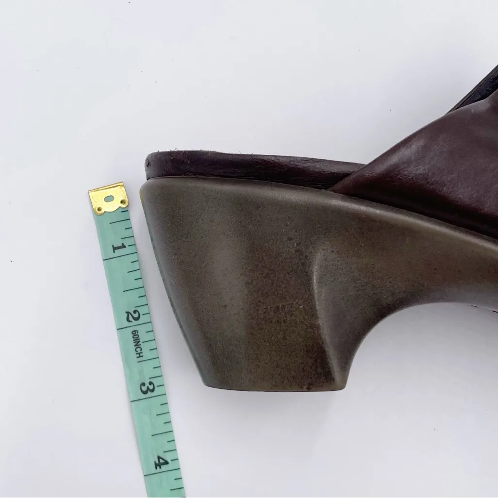 NAOT Eden Dream Leather Mule Clog Deep Brown Purple Women's Size 38 US Size 7 - Image 11