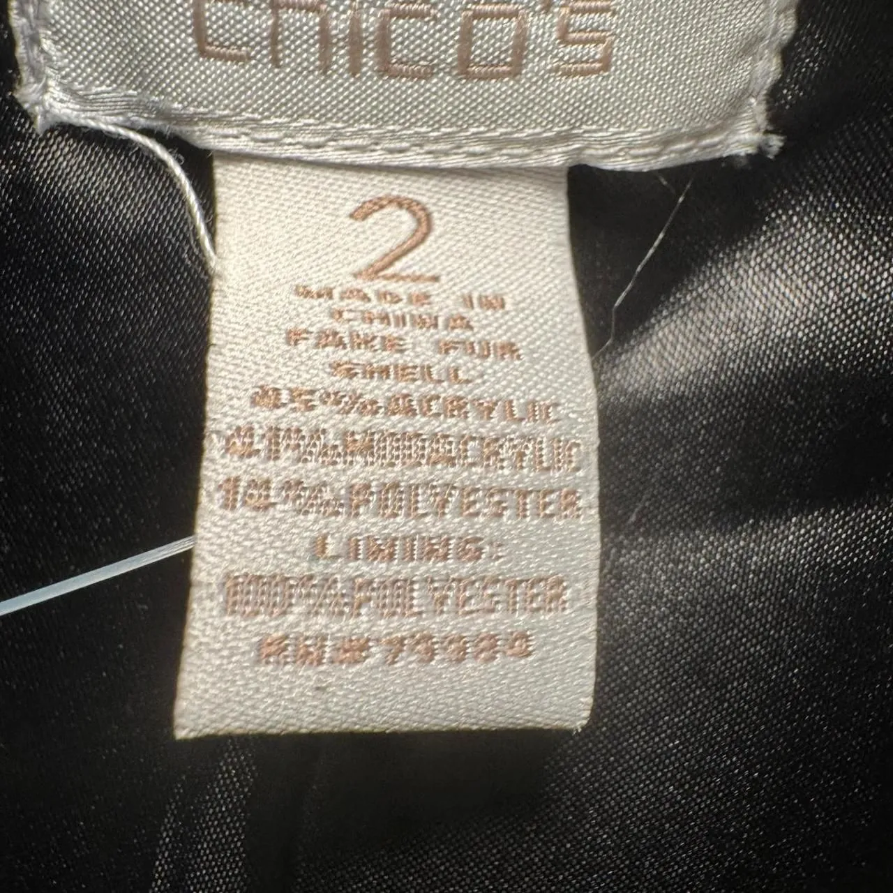 NWT Chico’s Faux Fur Animal Print Vest Size 2 (L/XL) Sleeveless Jacket Cheetah L - Image 2