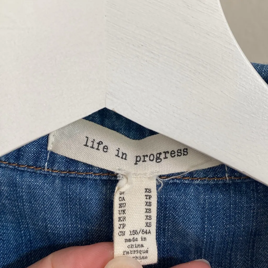 Life in Progress Blue Denim Shirt - Image 3