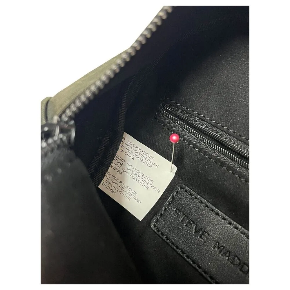 New Steve Madden Backpack Crossbody Camouflage Convertible Purse Black Green - Image 13