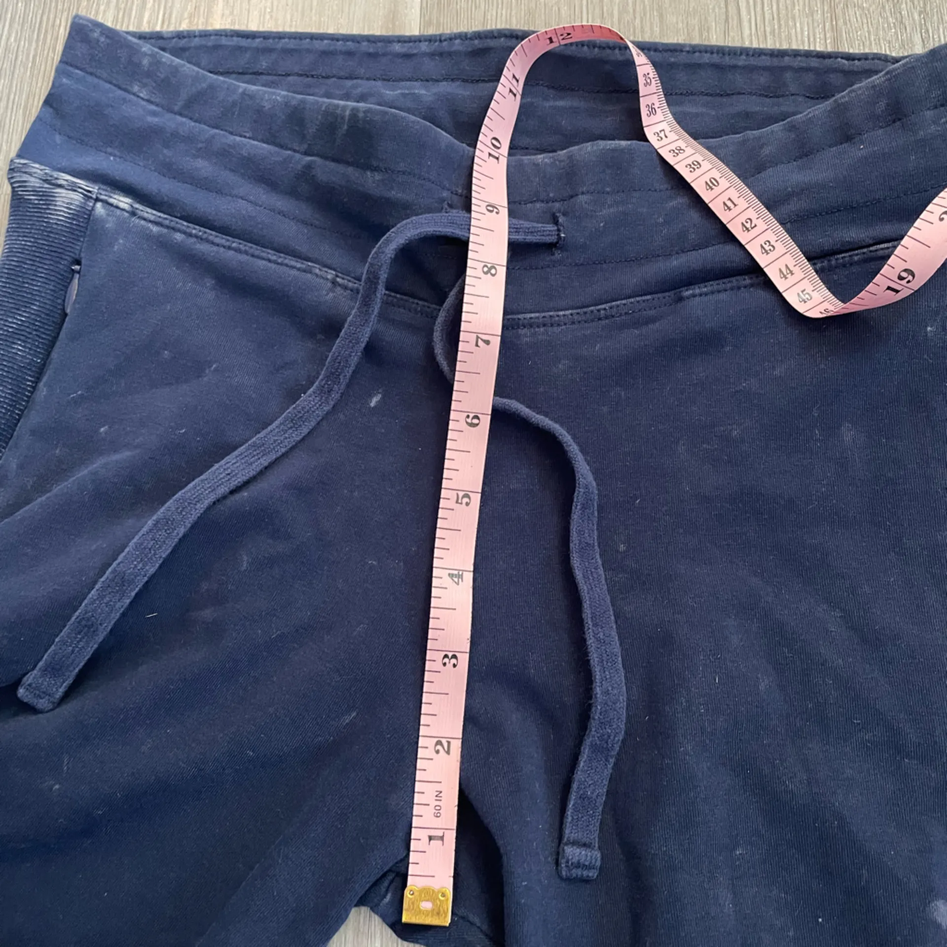 PINK Yoga Navy Blue Washed Jogger Leggings size Medium - Image 7