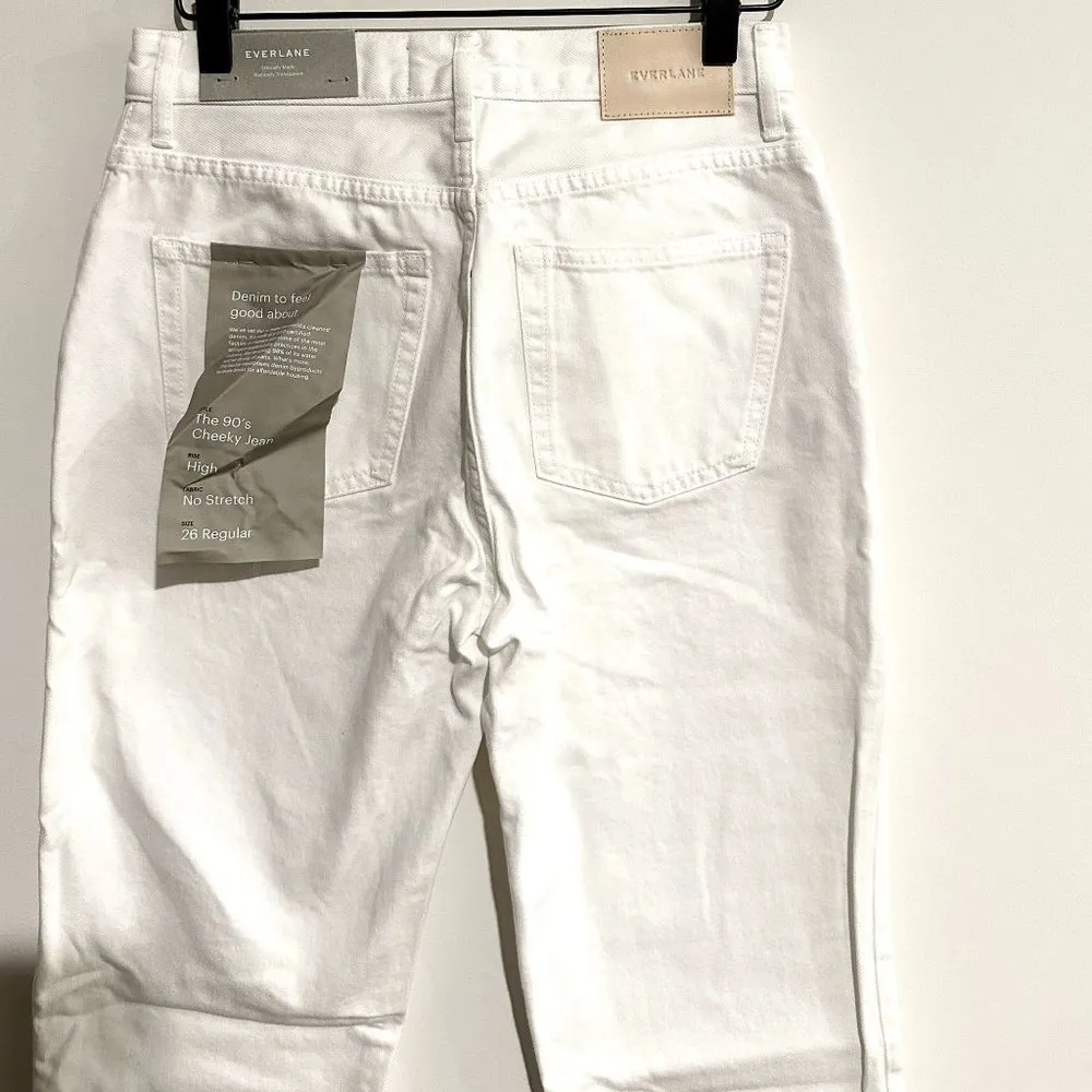 NWT Everlane The 90's Cheeky Straight Jean in Bone - Size 26 - Image 8